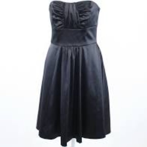 WHITE HOUSE BLACK MARKET STRAPLESS SATIN DRESS - Picture 5 of 5